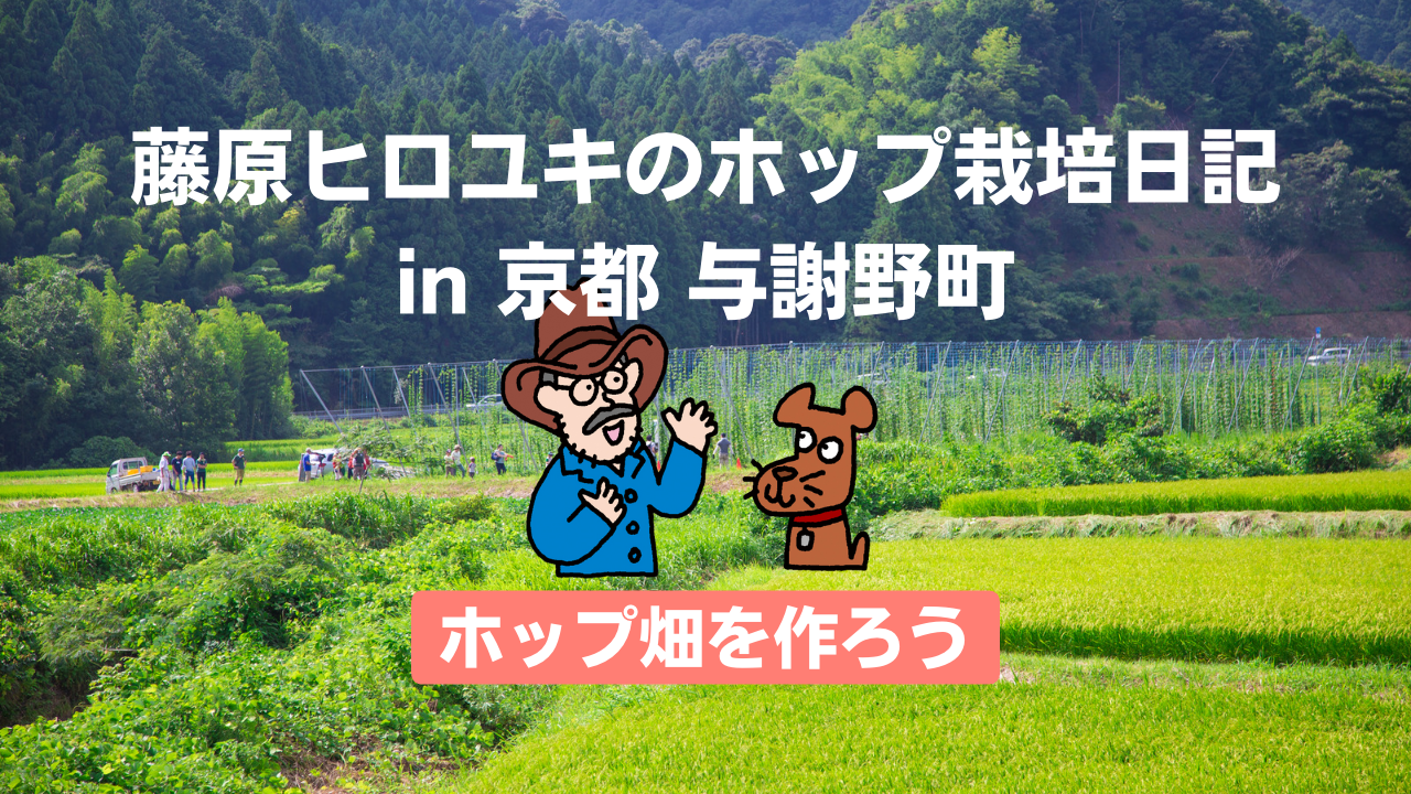 ホップ畑を作ろう。〜藤原ヒロユキのホップ栽培日記〜