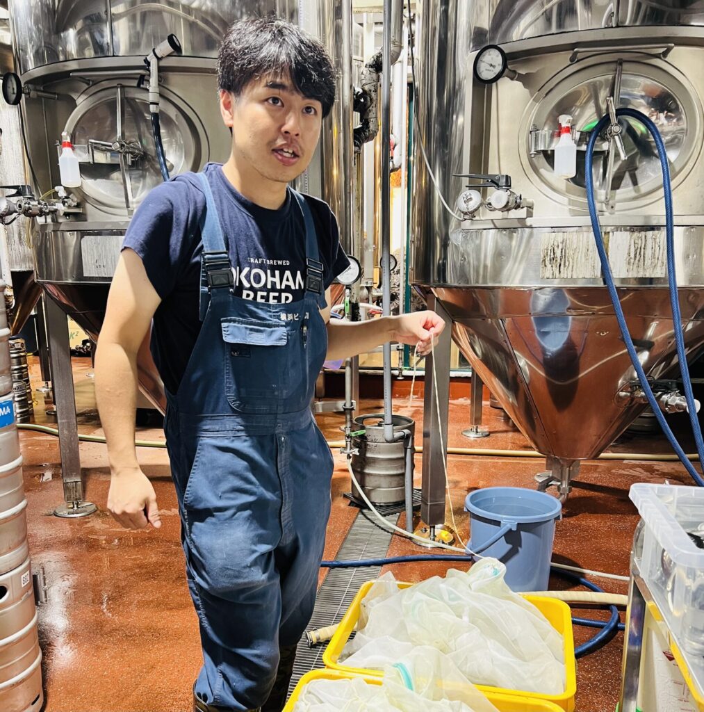 2025年のレシピを考案した横浜ビールブルワーの加藤さん